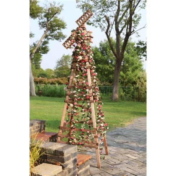 5 Pack 41 FT Fake Rose Vine Flowers Plants Artificial Flower Hanging Rose Ivy - Picture 3 of 6